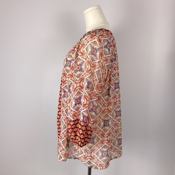 Anthropologie Multicolor Boho Blouse - Picture 7 of 9